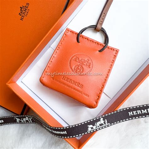 hermes orange bag charm 2019|Hermès Shopping Bag Charm 2019 .